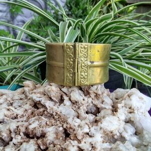 Beautiful Vintage Brass Cuff Bracelet